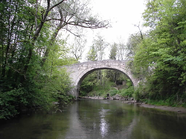 kleine Brücke über die Glâne