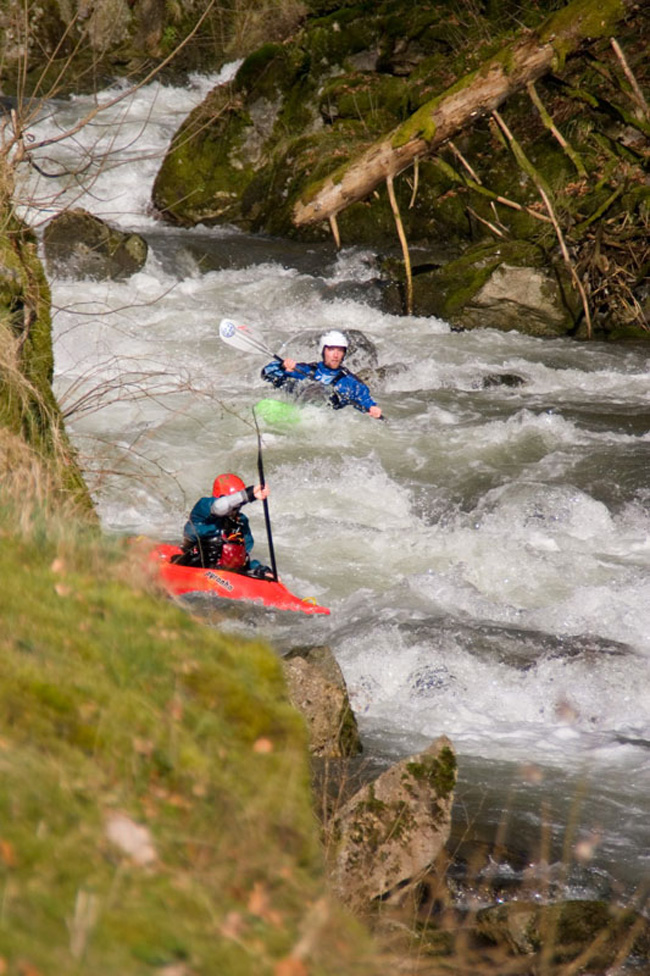 die Wehra bei knackigem Wasserstand
