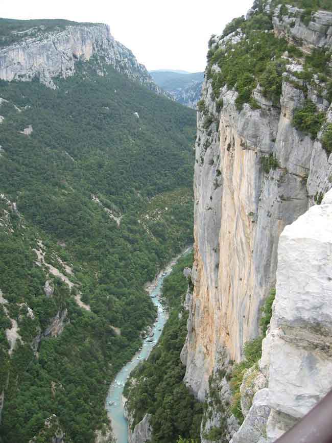 Verdon Sicht von der Route des Crétes