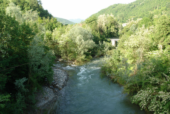 Corsaglia beim Zusammenfluss mit dem Torrent Cassotto