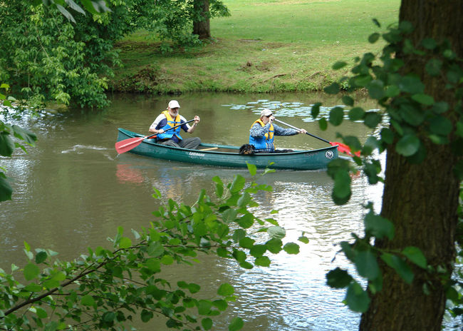 Fränkische Saale im Kurpark von Bad Kissingen